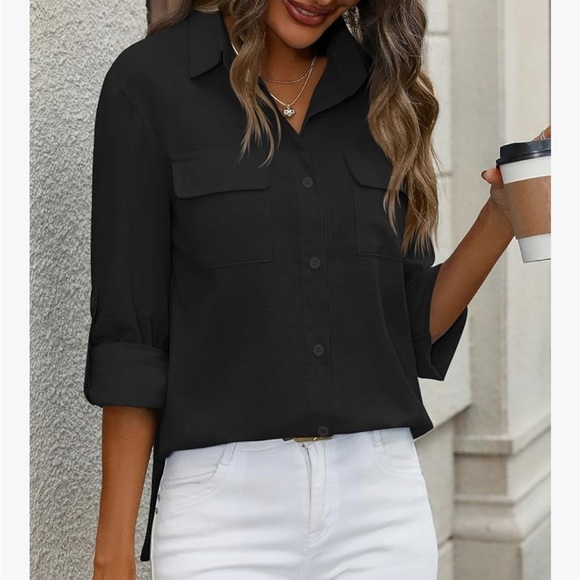 EXOFFICIO UPF 50+ Women's Button-Down Shirt in Black - Picture 5 of 9